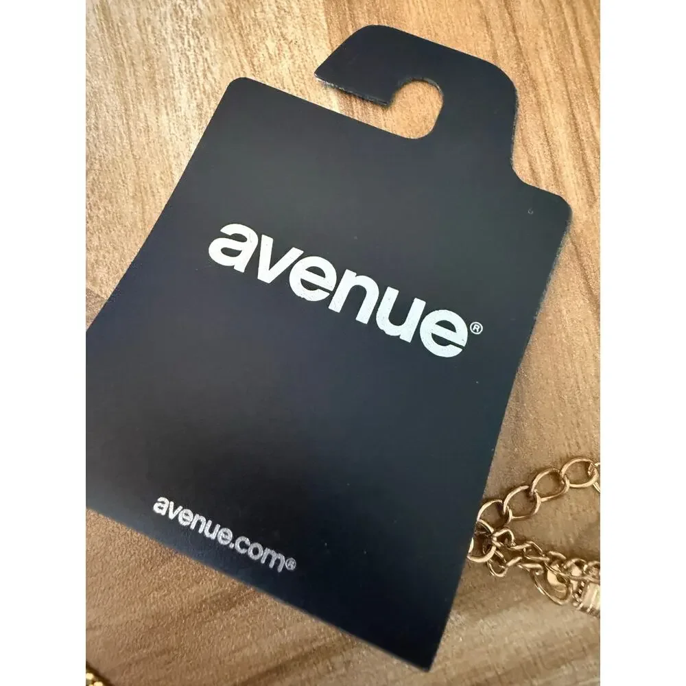 NWT AVENUE Multi-Strand Gold-Tone Snake Chain Necklaces